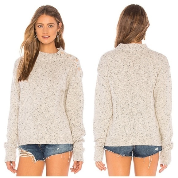 Sanctuary Jasper Button Detail Mock Neck Sweater - Picture 1 of 10